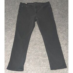 GAP Classic‎ Straight Jeans Women's Size 33 16R Black Denim